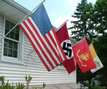 Promocional barato personalizado bandera de la casa al aire libre para la venta