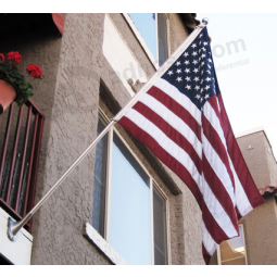 Wholesale knitted polyester America house flag in bulk
