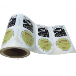 Custom Vinyl Adhesive Roll Printing Coffee Bottle Label Sticker Wholesale