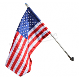 Vente en gros en plastique pôle mural fabricants de drapeaux américains