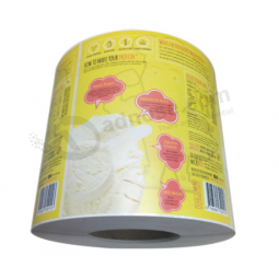 Printed vinyl milk powder stickers for food packaging