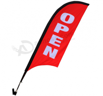 рекламный пользовательский печатный полиэстер настенный флаг пера
