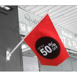 Market Promotional Printed Polyester Advertising Wall Flags