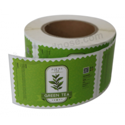 Printed Adhesive Decal Waterproof Tea Labels On Food Products