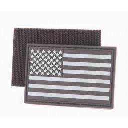 High Quality Military Soft PVC American Flag Patch with your logo