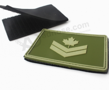 Custom Logo embossed PVC patch Rubber PVC Sticker Patches For Army with your logo
