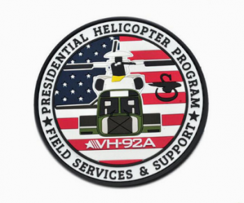 Embossed logo militaire rubberen badge badge