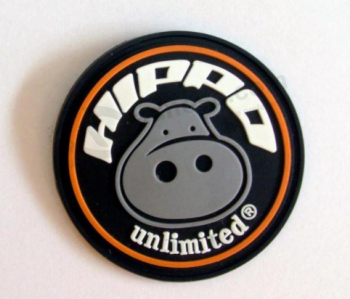 Atacado macio pvc patches logotipo tag de silicone de vestuário