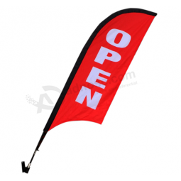 Promotional Wall Feather Flag Popular Shop Wall Flag