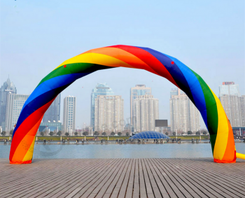 Arco de arco iris inflables de la impresión de la aduana barata de encargo