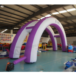 Aluguer de portão de arco inflável de tubo gigante de poliéster duplo