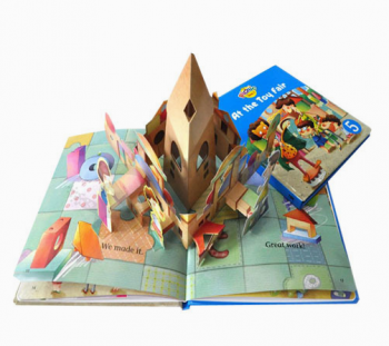 Nuovo design fantasia 3d pop up libri per bambini