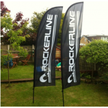 Double Sided Flag Banner Custom Feather Swooper Flags