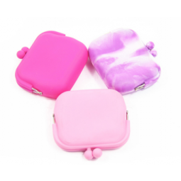 Wholesale ladies genuine rubber purse cute design coin purse