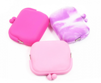 Wholesale ladies genuine rubber purse cute design coin purse