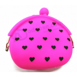 Cute silicone coin purse wholesale rubber cosmetic bag souvenir gift