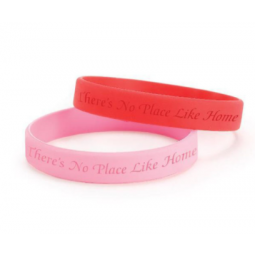 customized plastic wristband silicon bracelets with single color