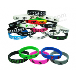 Custom Silicone Wrist Band fancy Bracelets Bangles for promotion