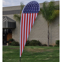 Meilleure vente polyester drapeau américain larme en plein air