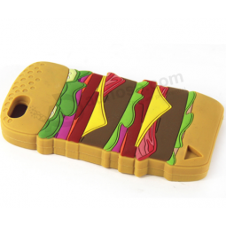 3D food shaped phone cover Hamburger silicone Mobile Phone Cases