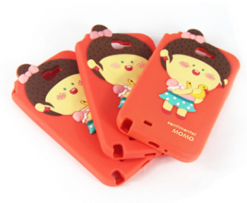 Siliconen telefoonhoes schattige siliconen mobiele telefoon case voor meisjes