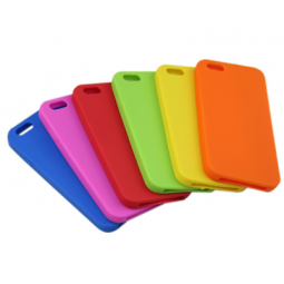 Single pure color rubber phone accessories case for iphone
