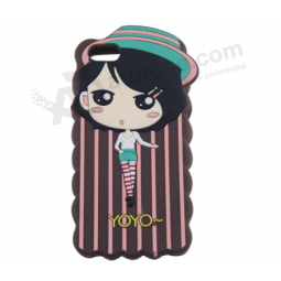 Rubber cell phone case girl mobile phone protective case custom 