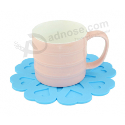 Silicone cup mat for fruit design coffee cup rubber coaster