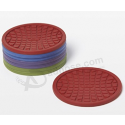 Eco-friendly pvc coaster holder silicone rubber drink coasters