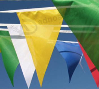 Banner de bandeira de estamenha promocional colorido tecido ao ar livre