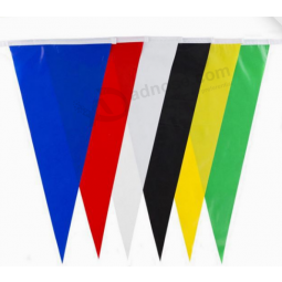 Venta caliente personalizado del empavesado banderas bunting triángulo pvc
