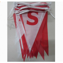 Fabriekslevering promotie polyester string vlag op maat