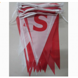 High Quality Polyester Advertising Bunting Flags Supplier with high quality and any size