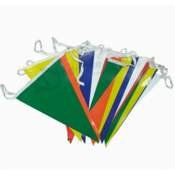 Custom size dEcoratieve outdoor pvc string bunting vlag