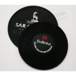 Custom printing logo coaster rubber cup mat 