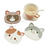 Non-slip custom printing tea coffee cup coaster mat with high quality and any size