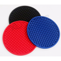 Good quality silicone pad colorful honeycomb cup mat 