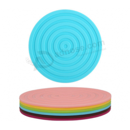 Wholesale silicone coaster pvc cup mat rubber mug mat