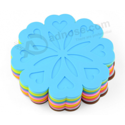 Promotional round waterproof rubber drink coasters