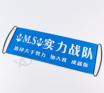 Hoge kwaliteit intrekbare functie hand scroll sport banner