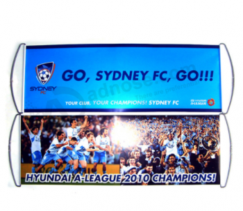 Goede kwaliteit voetbalfan scrollende banner reclamebanner