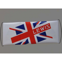Best selling hand scroll flag rolling square banner