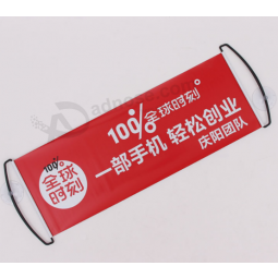 Promotional advertising hand roll up banner Mini scrolling banner