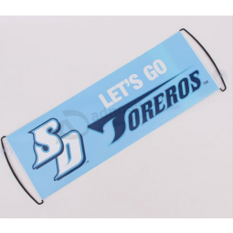 Factory custom cheap hand rolling flags fan scrolling banners with high quality and any size