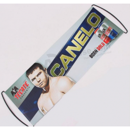 Advertising Handheld Scrolling Banner Retractable Fan Banner with high quality and any size