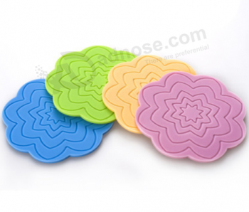 Waterproof PVC silicone coaster cup mat coaster