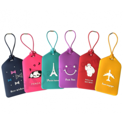 Promotional gift bulk sale silicone luggage tag manufacturer