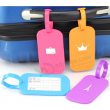 étiquettes à bagages personnalisées étiquette de sac en silicone pour le passager
