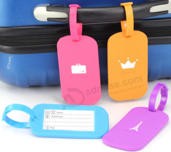 Benutzerdefinierte Gepäck Tags Silikon Tasche Tag für Beifahrer