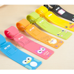 New design fashionable rubber silicone travel luggage tag